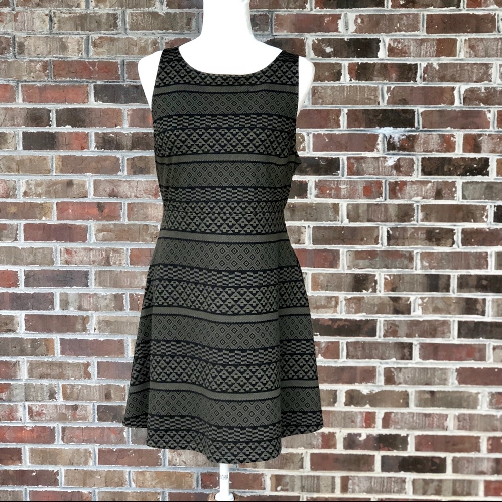 Apt 9 A-Line Print Dress Size Large